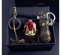 Marvel The Avengers Thanos Iron Man Thor portachiavi guanto scuso maschera