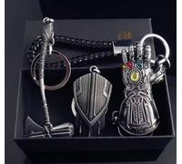 Marvel The Avengers Thanos Iron Man Thor portachiavi guanto scuso maschera