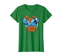 Marvel The Fantastic Four: First Steps Clobberin' Time Logo Maglietta, Donna, Verde Mela, 3XL