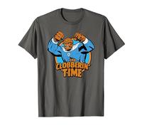 Marvel The Fantastic Four: First Steps Clobberin' Time Logo Maglietta, Uomo, Asfalto, 5XL