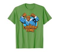 Marvel The Fantastic Four: First Steps Clobberin' Time Logo Maglietta, Uomo, Erba, M