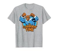 Marvel The Fantastic Four: First Steps Clobberin' Time Logo Maglietta, Uomo, Grigio Melange, L
