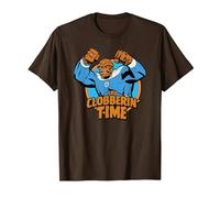 Marvel The Fantastic Four: First Steps Clobberin' Time Logo Maglietta, Uomo, Marrone, 3XL