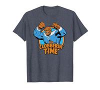 Marvel The Fantastic Four: First Steps Clobberin' Time Logo Maglietta, Uomo, Pervinca, 4XL