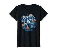 Marvel The Fantastic Four: First Steps Family Schematics Maglietta, Donna, Nero, S
