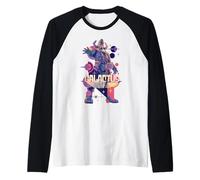 Marvel The Fantastic Four: First Steps Galactus Retro Logo Maglia con Maniche Raglan