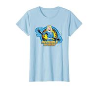 Marvel The Fantastic Four: First Steps Invisible Woman Toon Maglietta, Donna, Celeste, 3XL