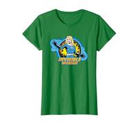 Marvel The Fantastic Four: First Steps Invisible Woman Toon Maglietta, Donna, Verde Mela, M