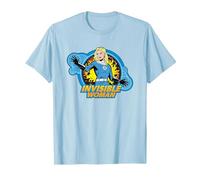 Marvel The Fantastic Four: First Steps Invisible Woman Toon Maglietta, Uomo, Celeste, L