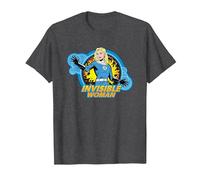 Marvel The Fantastic Four: First Steps Invisible Woman Toon Maglietta, Uomo, Grigio Scuro, XL