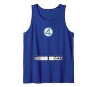 Marvel The Fantastic Four: First Steps Mr. Fantastic Costume Canotta, Uomo, Blu Reale, XL