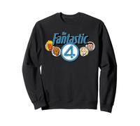 Marvel The Fantastic Four: First Steps Retro Team & Logo Felpa