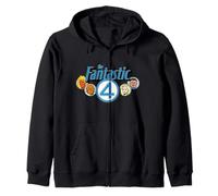 Marvel The Fantastic Four: First Steps Retro Team & Logo Felpa con Cappuccio