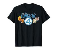 Marvel The Fantastic Four: First Steps Retro Team & Logo Maglietta