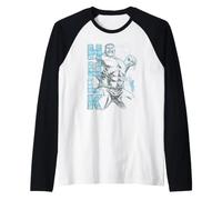Marvel The Incredible Hulk Large Brick Font & Portrait Maglia con Maniche Raglan