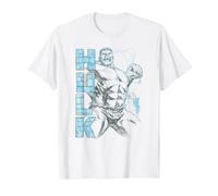 Marvel The Incredible Hulk Large Brick Font & Portrait Maglietta