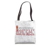 Marvel The Invincible Iron Man Retro Comic Book Tote Bag