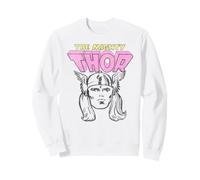 Marvel The Mighty Thor Classic Retro Comic Portrait Vintage Felpa