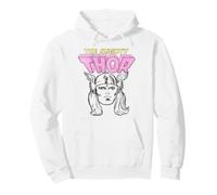 Marvel The Mighty Thor Classic Retro Comic Portrait Vintage Felpa con Cappuccio