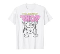 Marvel The Mighty Thor Classic Retro Comic Portrait Vintage Maglietta
