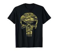 Marvel The Punisher Camo Skull Symbol Maglietta