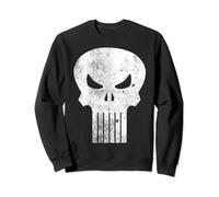 Marvel The Punisher Classic Retro Skull Logo Felpa