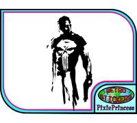 Marvel The Punisher Frank N Adesivo Vinile Auto Moto Camion Finestra Parete Art