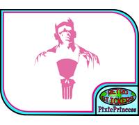 Marvel The Punisher Frank R Adesivo Vinile Auto Moto Camion Finestra Parete Art