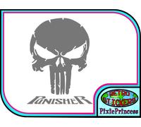 Marvel The Punisher Logo J Adesivo Vinile Auto Moto Camion Finestra Parete Comic