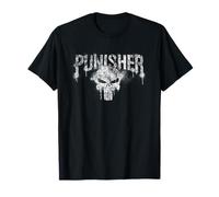 Marvel The Punisher Logo White Maglietta