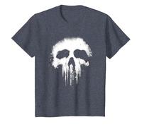 Marvel The Punisher Scary Grungy Skull Logo Maglietta, Bambini, Pervinca, 4 Anni