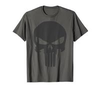 Marvel The Punisher Skull Blacked Out Logo Maglietta