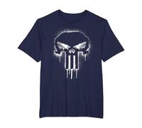 Marvel The Punisher Spray Painted Skull Drip Maglietta, Uomo Taglie Grandi, Navy, 5X Tall