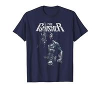 Marvel The Punisher Stance Maglietta, Uomo, Navy, XL