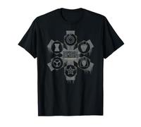 Marvel Thunderbolts Disposable Delinquents Icons Logo Maglietta