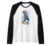 Marvel Tokon: Fighting Souls Captain America Game Art Maglia con Maniche Raglan