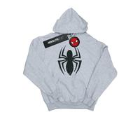 Marvel Ultimate Spider Felpa con Cappuccio Uomo Ragno Logo Ragazzi (BI11757)