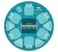 Marvel United: Multiverse Playmat - Tappetino compatto in neoprene double-face per un gameplay migliorato Marvel United, età 14+, 1-5 giocatori, 45 minuti di autonomia, realizzato da CMON