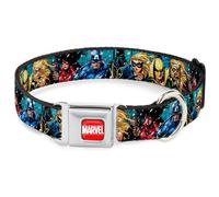 MARVEL UNIVERSE Dog Collar AVE-MARVEL Full Color Red/White New Avengers Group S