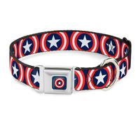 MARVEL UNIVERSE Dog Collar CAB-Captain America Shield Navy Captain America Shie
