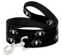 MARVEL UNIVERSE Dog Leash Spider Logo3 Full Color Black/White Spider Logo3 Black