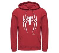 Marvel Universe Spider-Man Gamerverse Mens Pullover Hoodie Felpa con Cappuccio, Rosso/Escursione, Tinta Unita (Getaway Solids), L Uomo