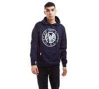 Marvel Uomo Retro Shield Logo Hoodie Felpa con Cappuccio Not Applicable, Navy Blue, Small