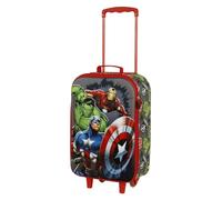 Marvel Valigia Trolley Soft 3D, 17 x 33 x 52 cm, Capacità 26 L, Multicolore Avengers