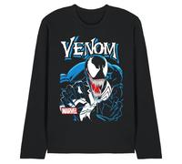 Marvel Venom Antihero Maglietta Unisex a Maniche Lunghe, Nera, L