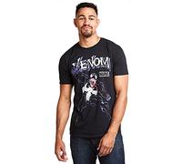 Marvel Venom Attack T-Shirt, Nero (Black Blk), (Taglia Produttore: Large) Uomo