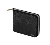 Marvel Venom Spider-Portafoglio Man zip, Nero 12 x 10 cm