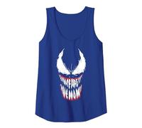 Marvel Venom Teeth Canotta, Donna, Blu Reale, S