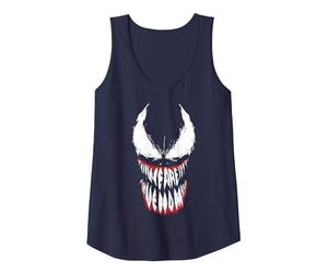 Marvel Venom Teeth Canotta, Donna, Navy, M