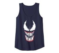 Marvel Venom Teeth Canotta, Donna, Navy, S